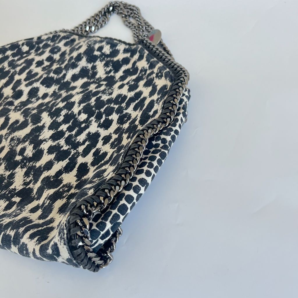 Stella McCartney animal fabric print large fallabela shoulder bag