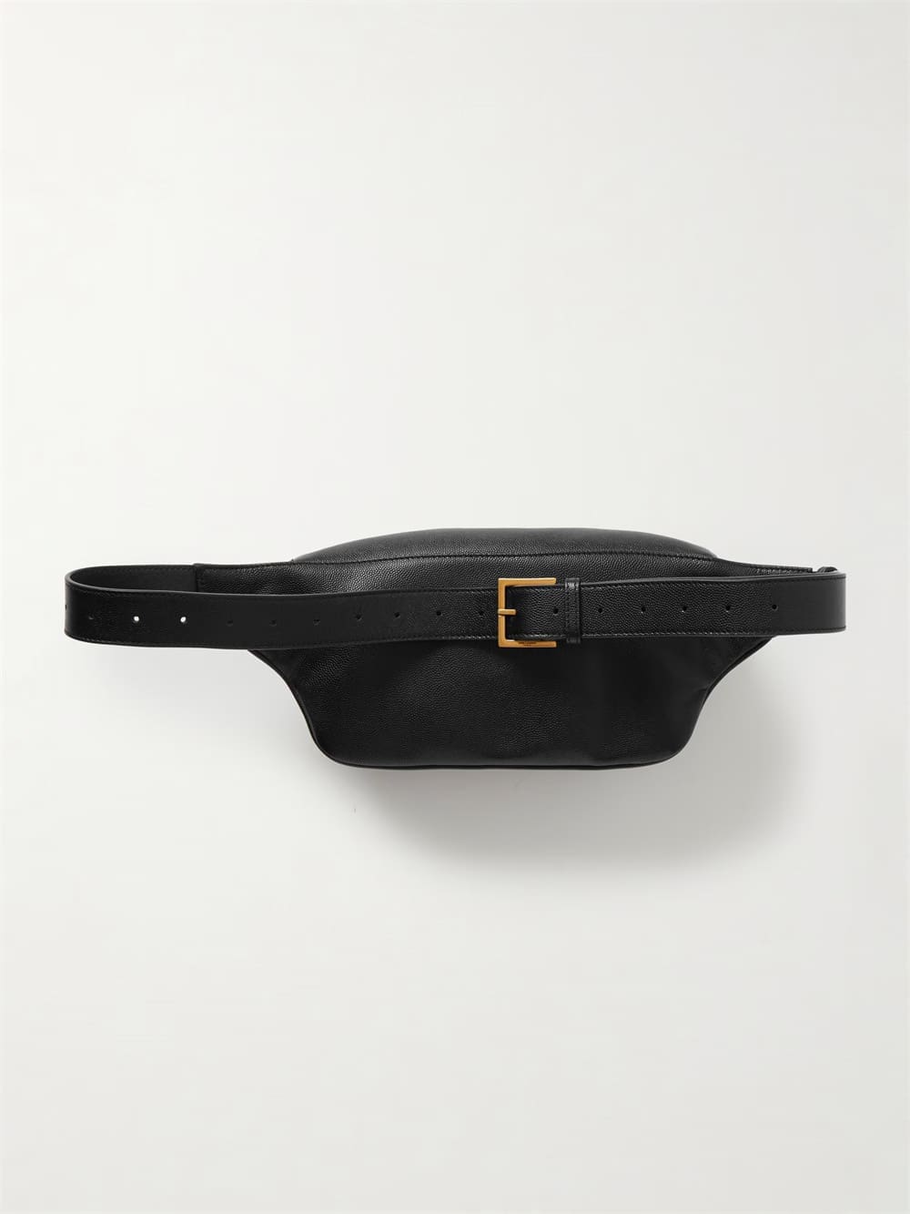 SAINT LAURENT Cassandre textured-leather belt bag