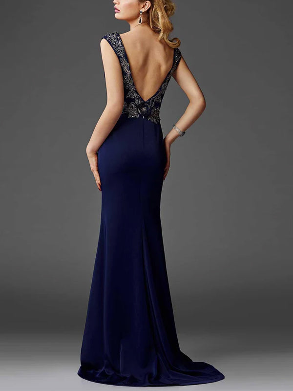 Round Neck Sleeveless Solid Color Maxi Dress