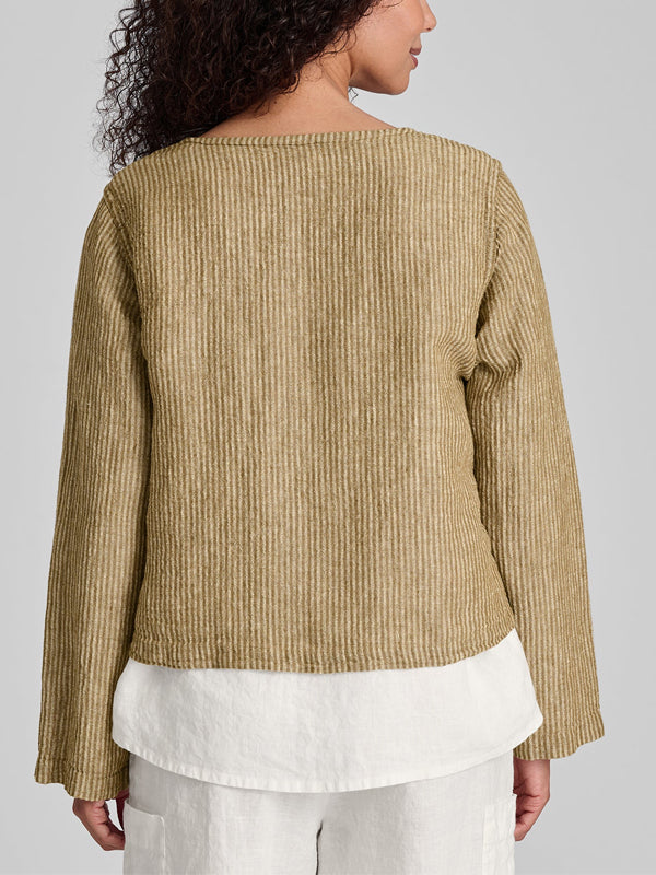 Cotton And Linen Cardigan