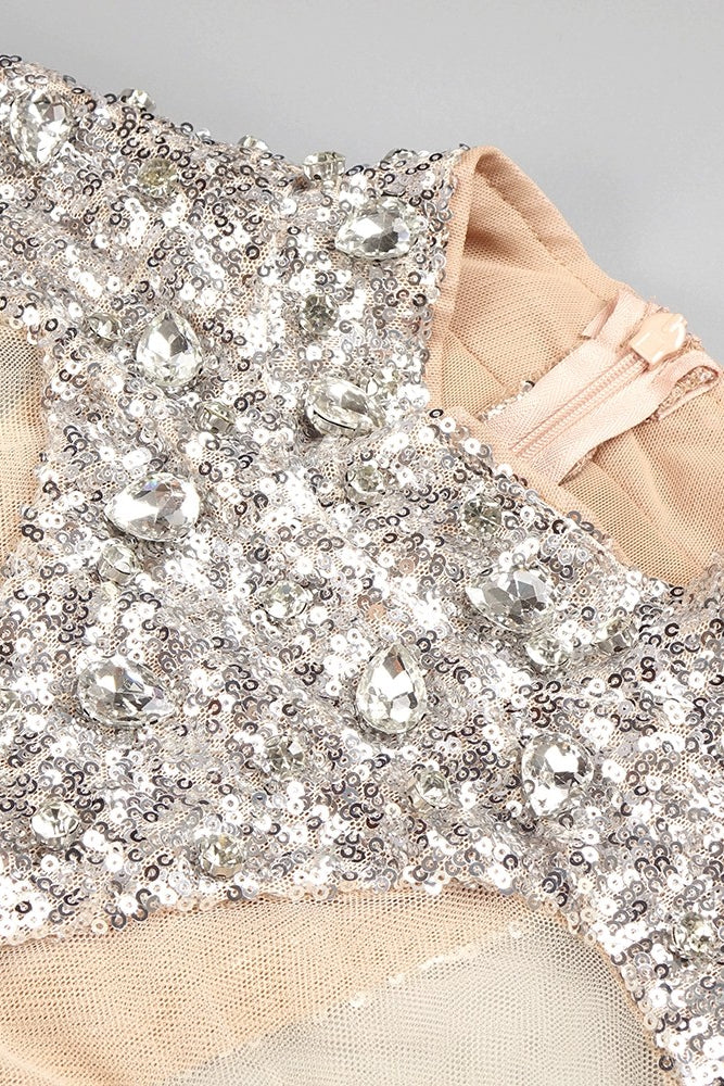 loveedsTM-Tassel sequin short heavy sexy dress-vx