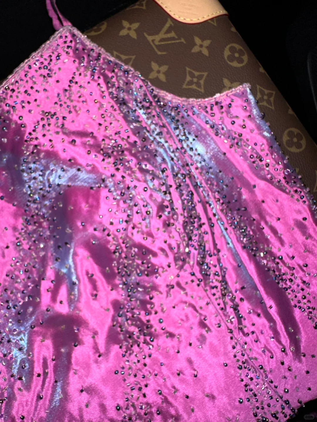 Vintage Mermaid One Shoulder Beaded Pink Satin Long Prom Dress Evening Dress SH3079