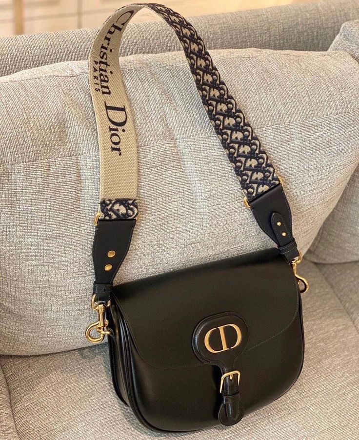 DIOR BOBBY BAG LARGE BLACK BOX CALFSKIN