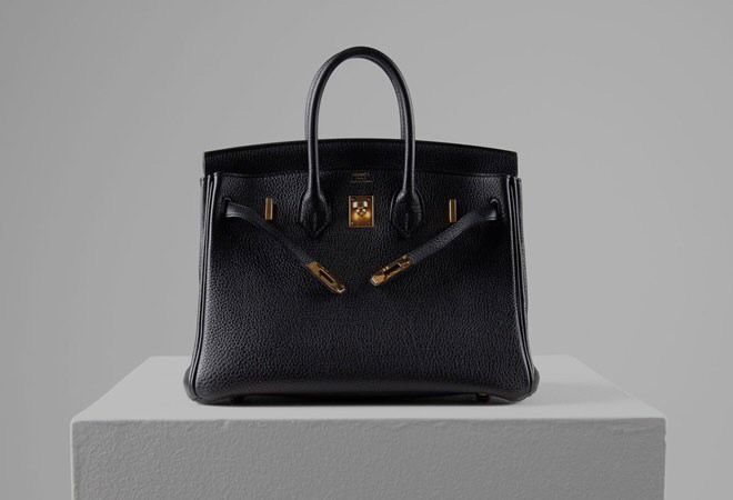Hermès 25 Birkin Black Togo Leather with Rose Gold Hardware