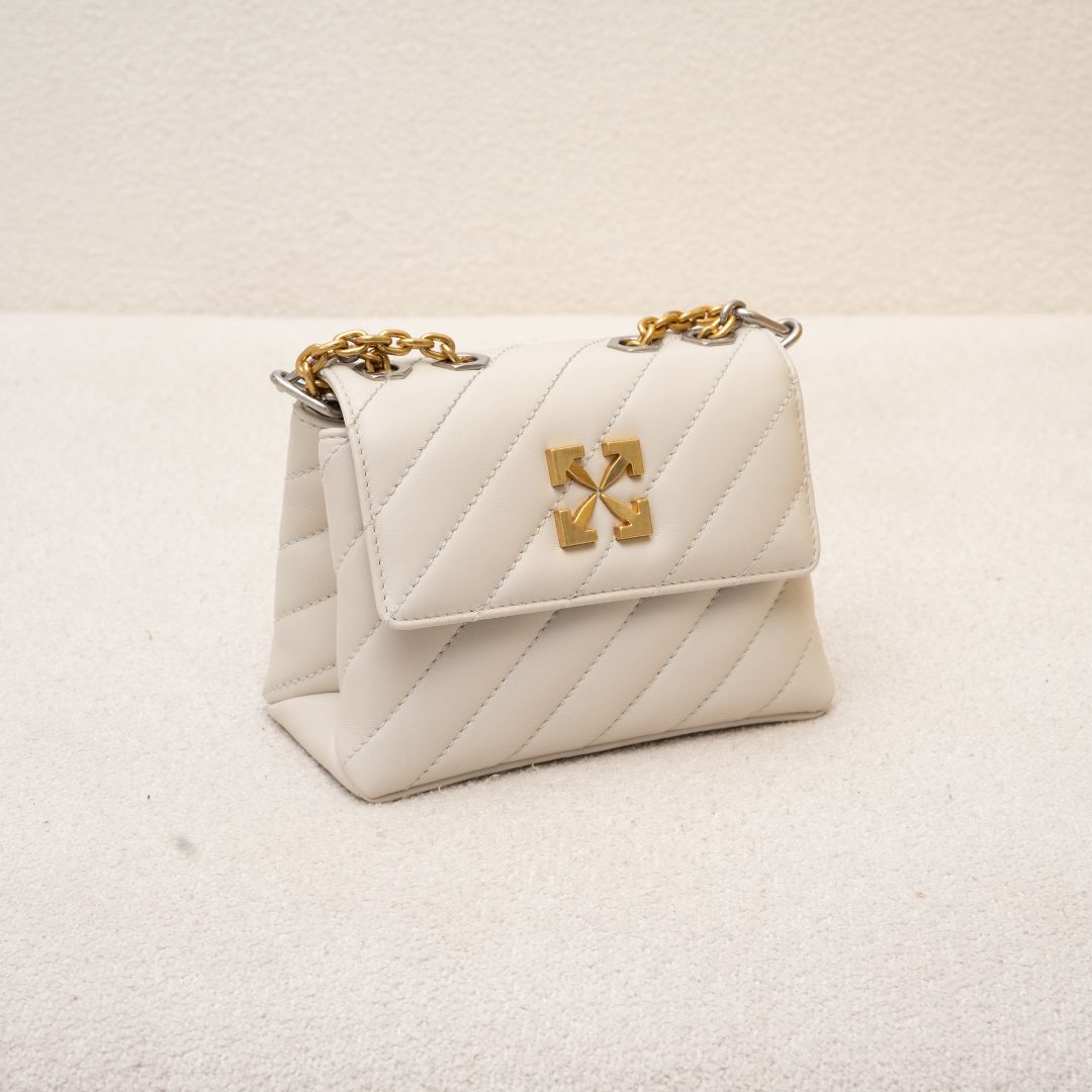 Off-White Leather Jackhammer 19 Shoulder Bag