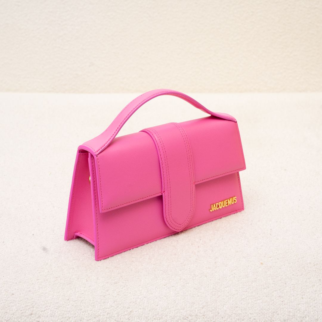Jacquemus Le Bambino pink leather shoulder bag