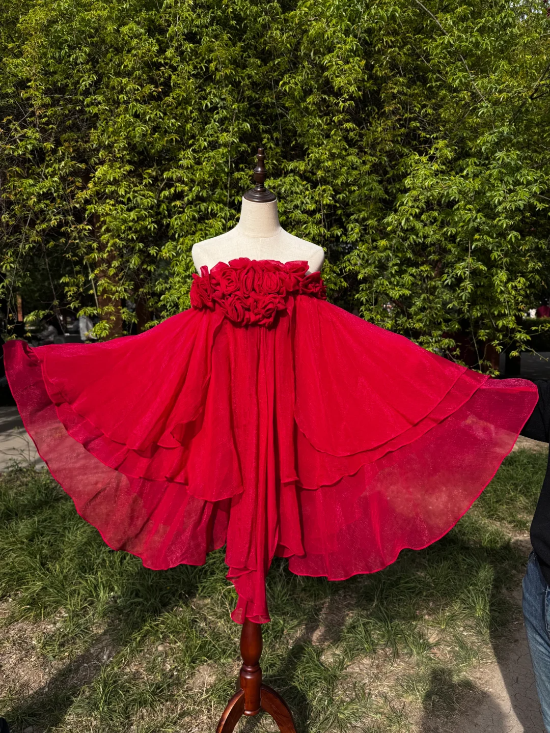 Red Stunning Fashion Vintage Elegant Delicate Floral Long Chiffon Homecoming Dress Prom Dress Evening Dress Birthday Party Dress gh4145