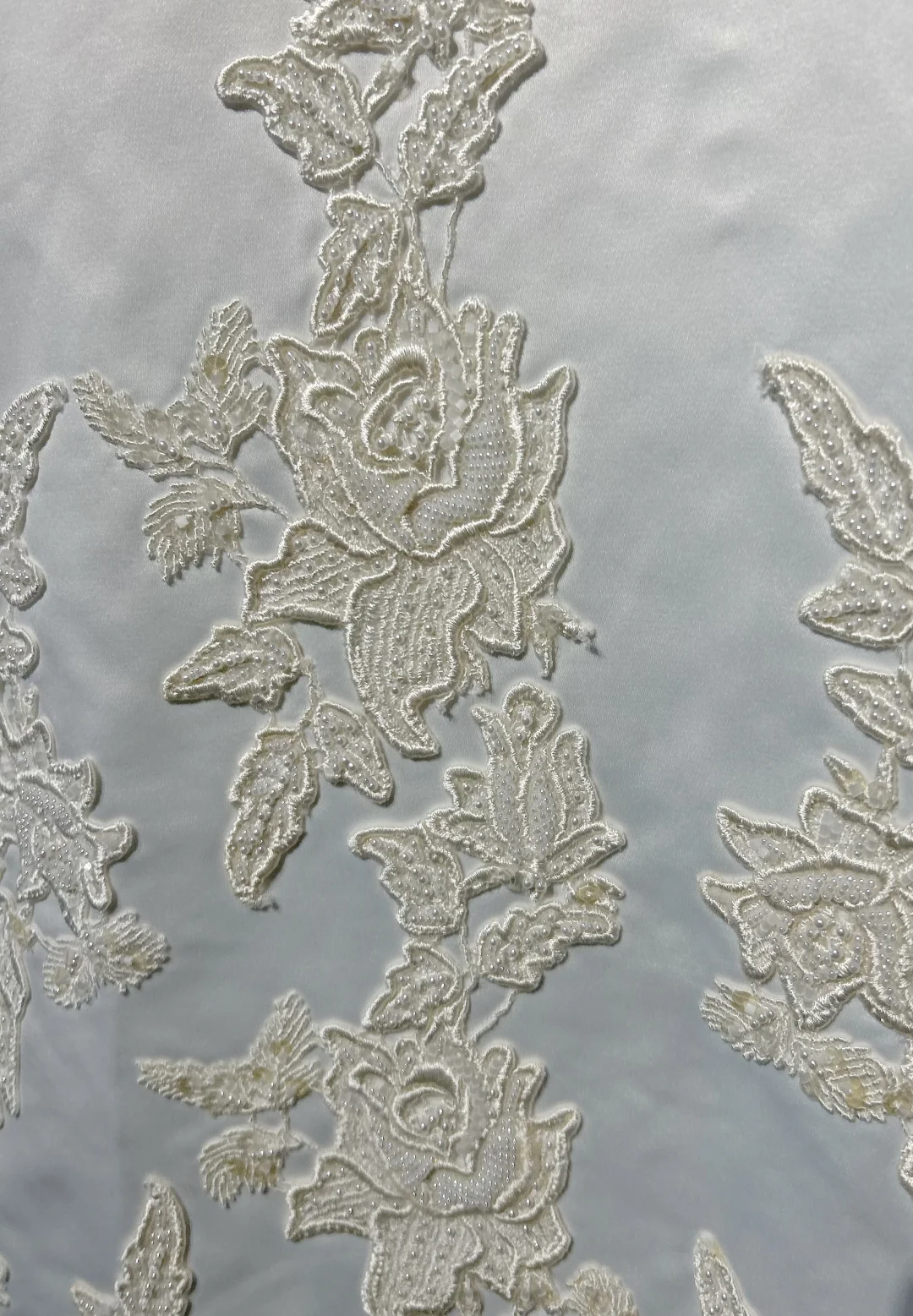 Vintage Bridal Gown 1960s A Line V Neck Short Sleeves Lace Pearls Long White 90s Wedding Dresses Elegant Bridal Gowns DH1109