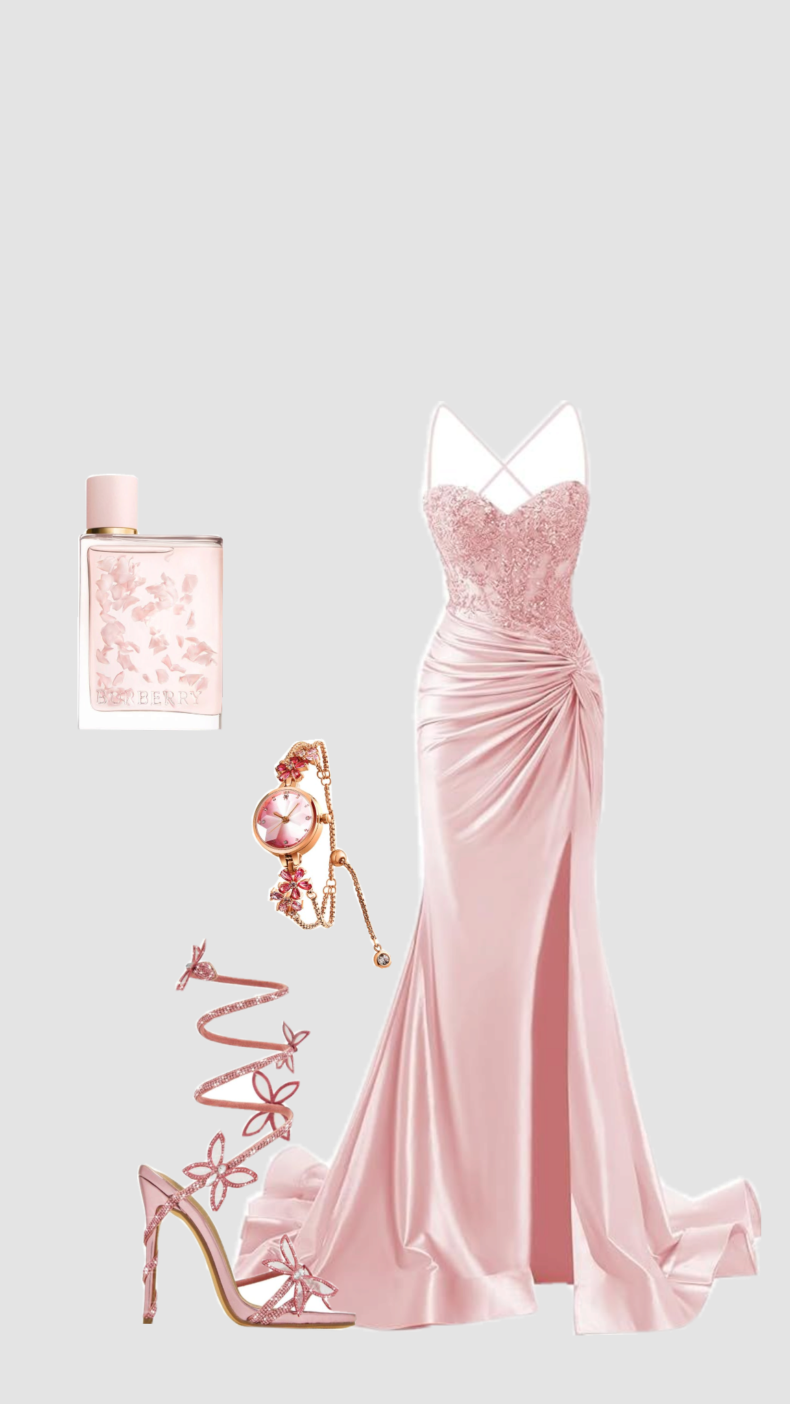 Sexy Mermaid Spaghetti Straps Pink Long Prom Dresses Party Dress Birthday Outfits Graduation Dresses DH1271