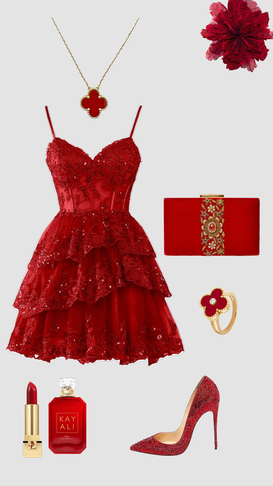 Trendy A Line Spaghetti Straps Red Lace Mini Short Formal 7th Grade Homecoming Dresses Middle School Short Prom Dress Hoco Outfits DH1371