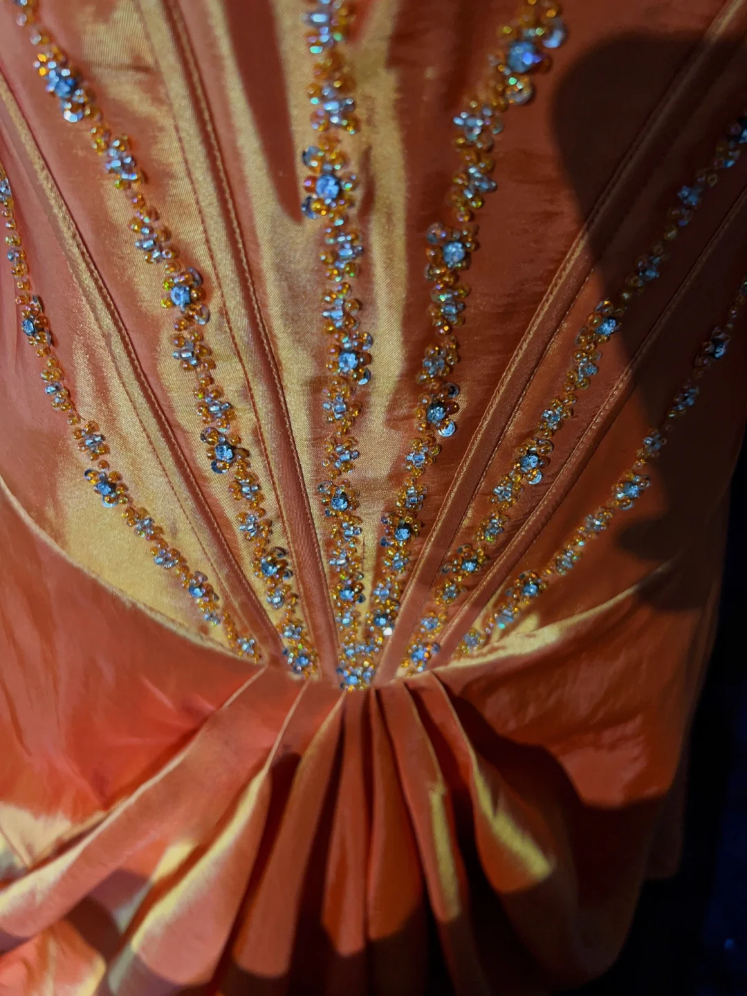 Vintage Ball Gown Spaghetti Straps Orange Taffeta Knee Length Formal 8th Grade Homecoming Dresses Middle School Prom Dress Hoco Outfits DH1438