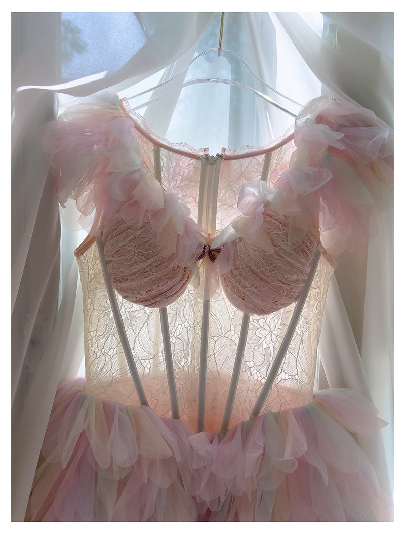 Pretty Ball Gown V Neck Pink Grad Dress Inspo Short Mini Formal 8th Grade Homecoming Dresses High School Hoco Court Dress Graduation Dress Cocktail Birthday Outfits DH1914