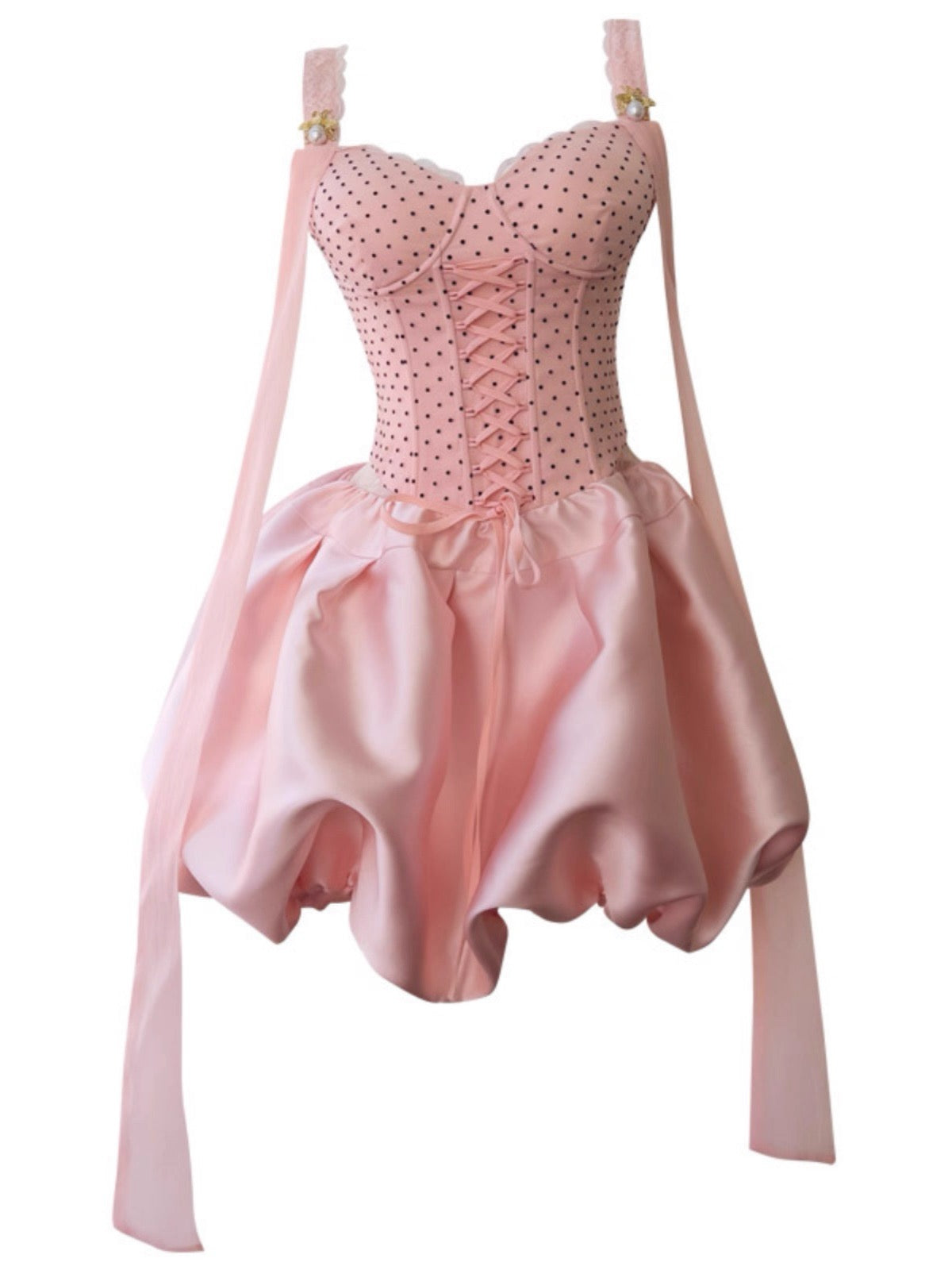 Pretty Ball Gown Straps Pink Satin Formal Homecoming Dress Middle School Short 21st Birthday Outfits Graduation Dress Mini Cocktail Dresses DH2183