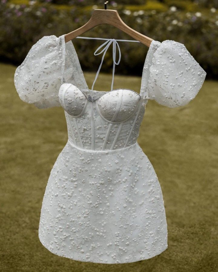 Fancy Short Hoco Dresses A line Sweetheart Lace Mini Formal 8th Grade Homecoming Dresses Summer Middle School White Homecoming Outfits DH22