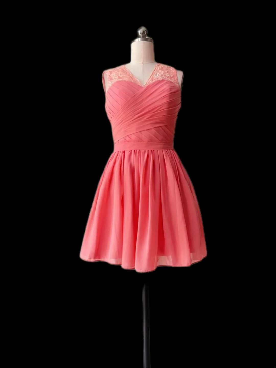 Retro A Line V Neck Chiffon Formal Homecoming Dresses 18th Birthday Outfits Graduation Dress Short Mini Hoco Dresses DH2567