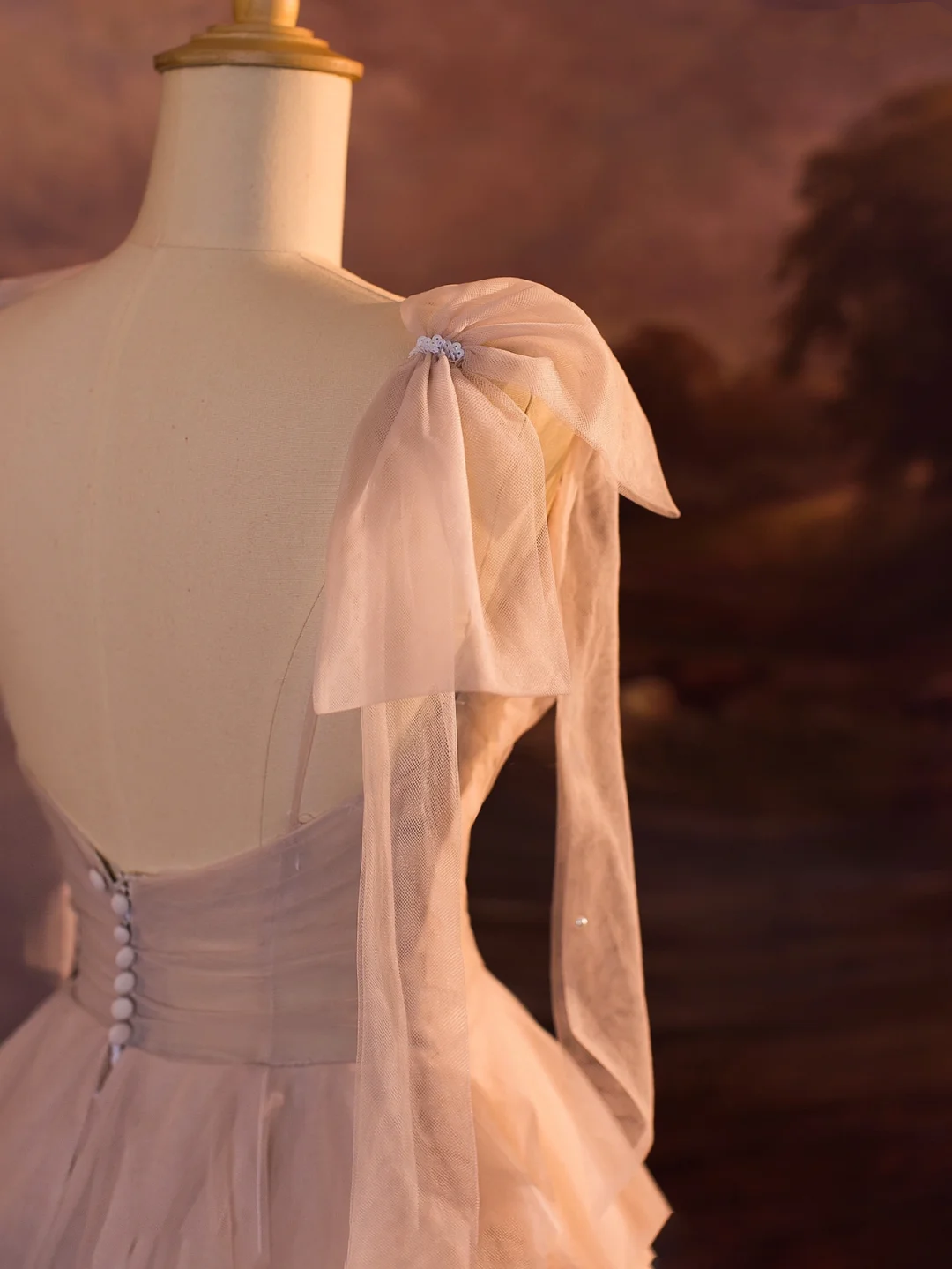 Elegant Wedding Dress Ball Gown Straps Tulle Long Wedding Dresses Bride Dress Bridal Gowns DH405