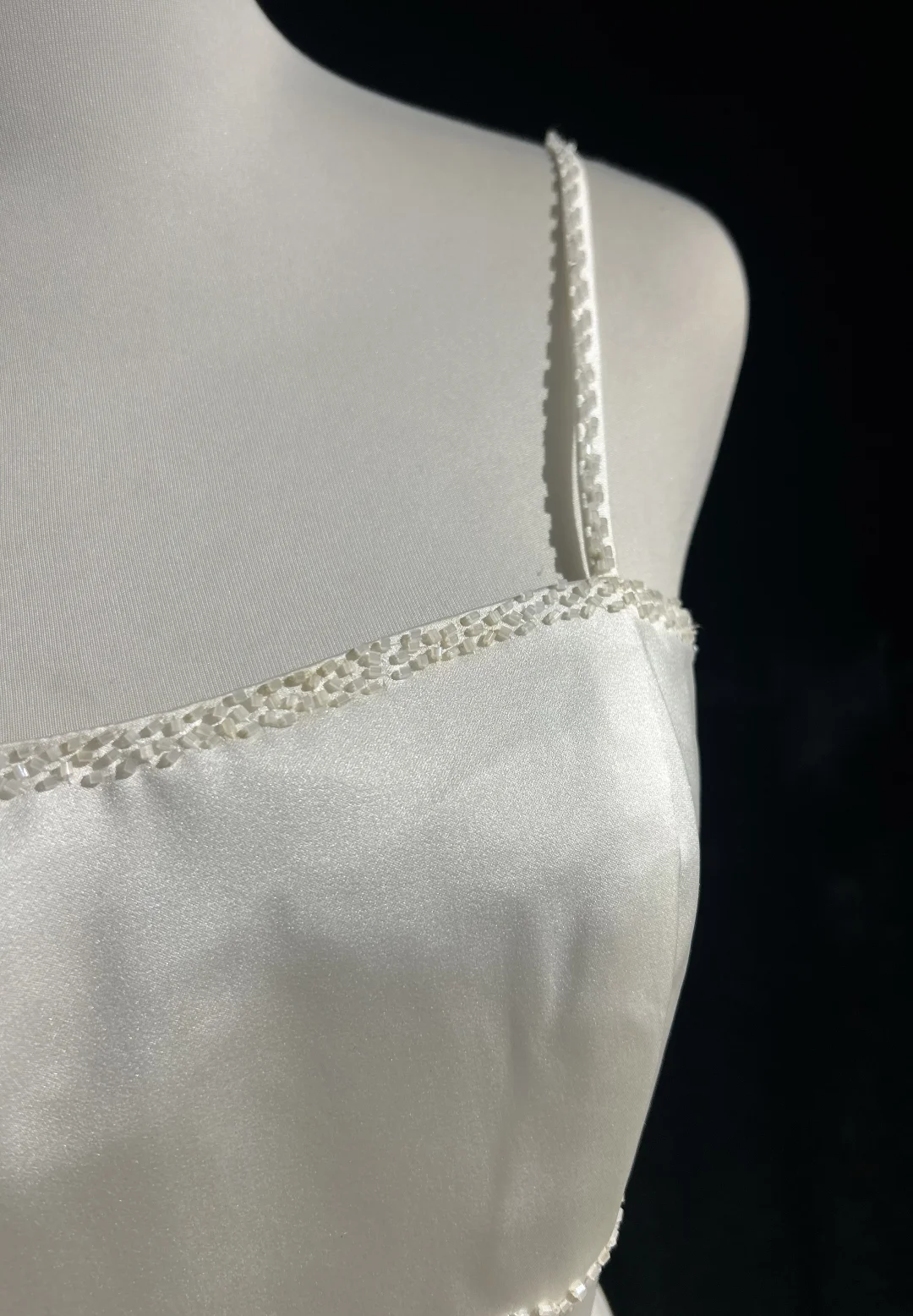 Vintage Wedding Dress 1970s A Line Spaghetti Straps Satin White Long Wedding Dresses Bridal Gowns Elegant Brides Gown DH564