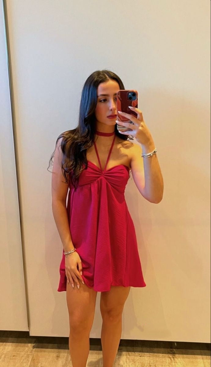 Cute A line Halter Pink Chiffon Mini Short Formal 8th Grade Homecoming Dresses Summer Middle School Hoco Dress Homecoming Outfits 25 Birthday Dress DH795