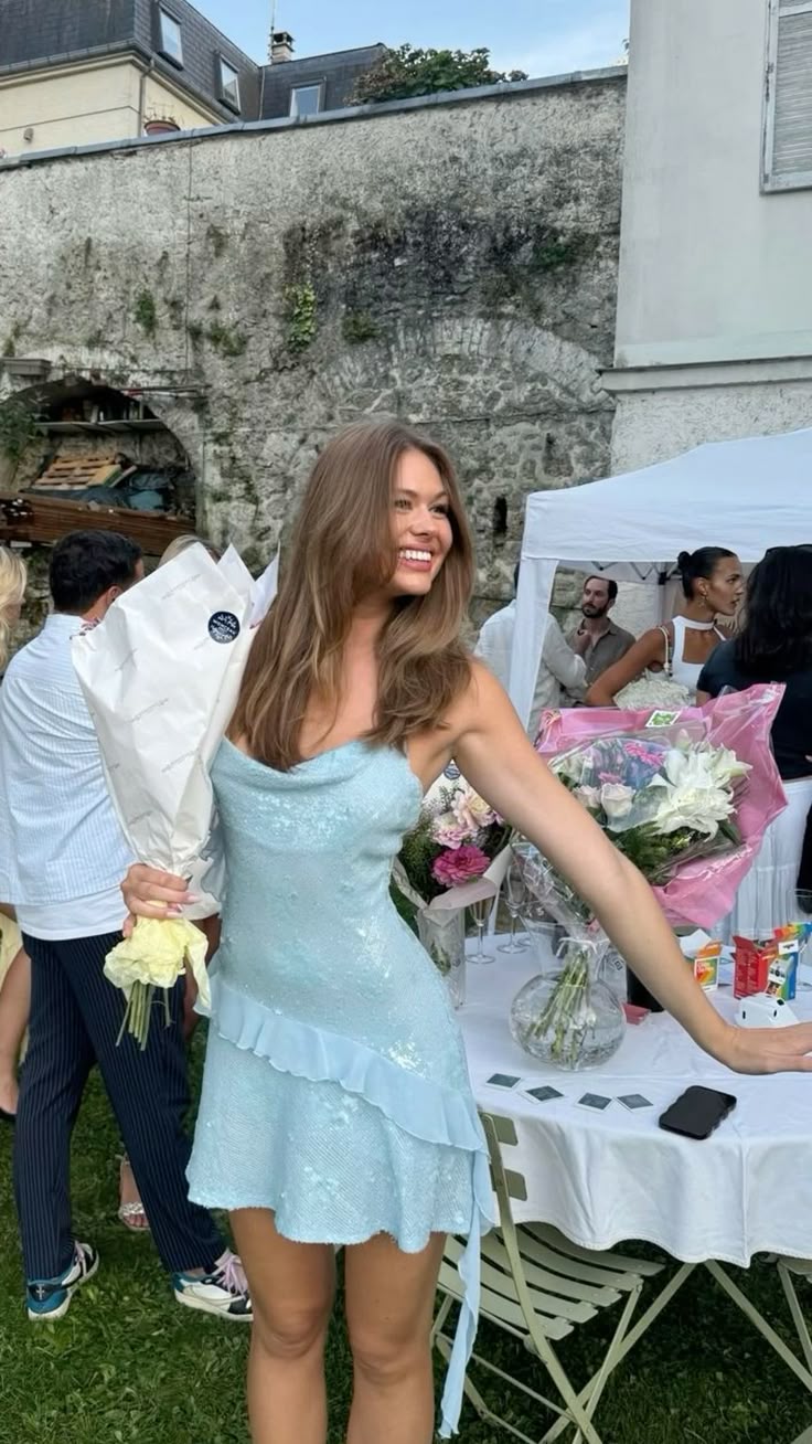 Sexy Sheath Spaghetti Straps Blue Sequin Short Summer Birthday Dress Hoco Dress Birthday Outfit 18th Birthday Mini Party Dresses DP1091