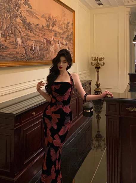 Classy Sheath Pink Halter Long 18th Birthday Dress Party Gown 21st Birthday Outfits Birthday Dress Ideas For Women DP1315