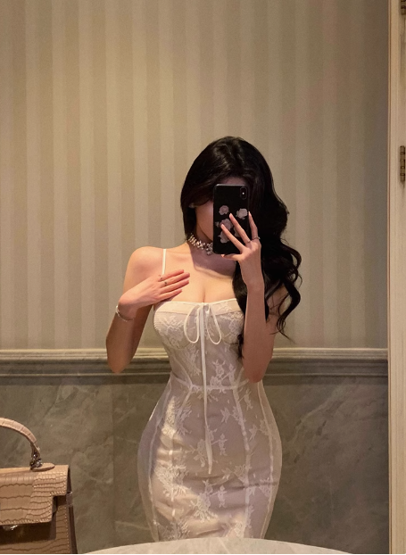 Elegant Mermaid Spaghetti Straps White Sleeveless 21st Birthday Dress Party Gown Birthday Outfits Birthday Dress Ideas For Women DP1393