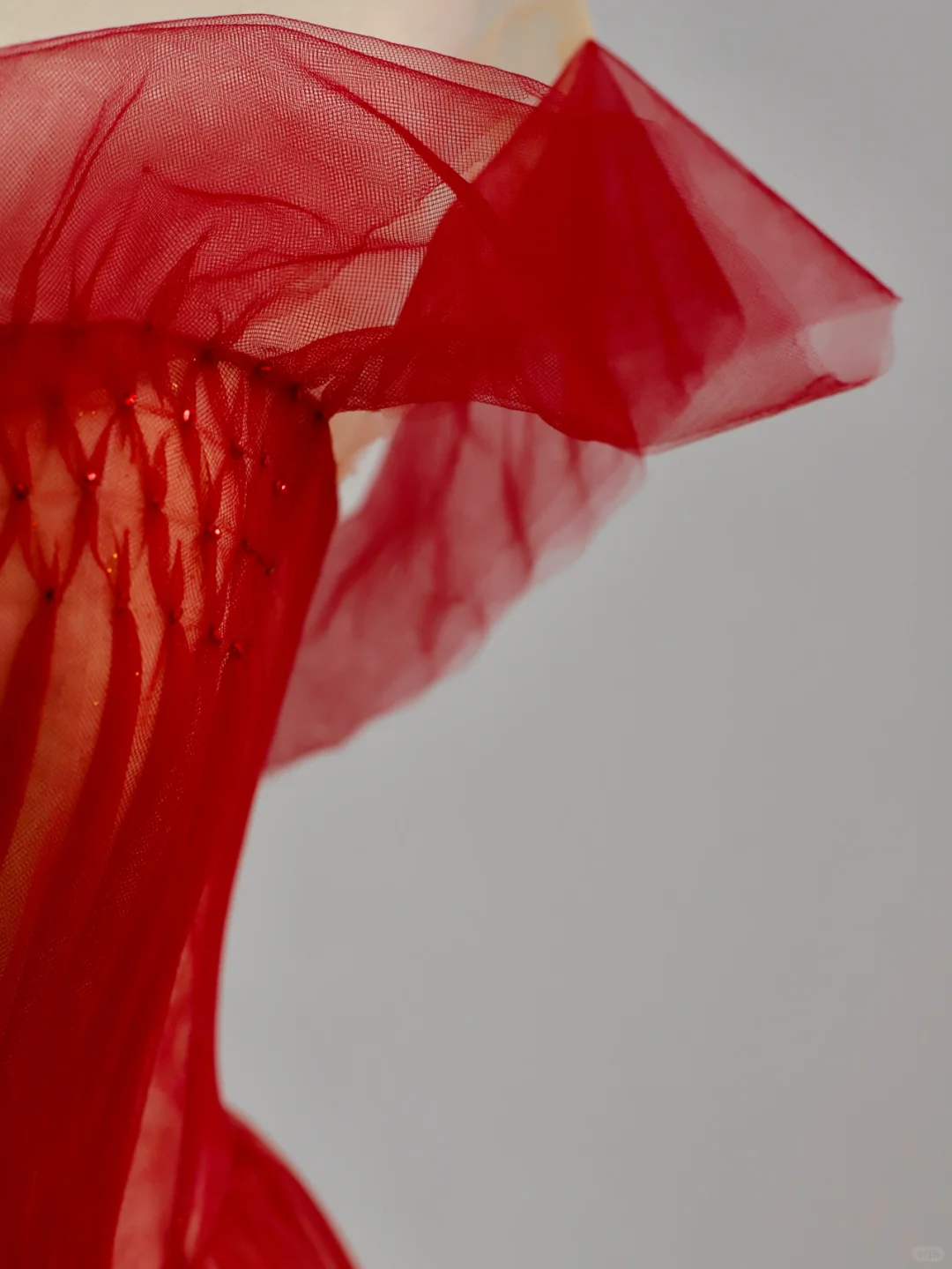 Elegant Glamour Ball Gown Off The Shoulder Short Sleeves Tulle Red Prom Dress Party Dress Evening Dresses DP1505