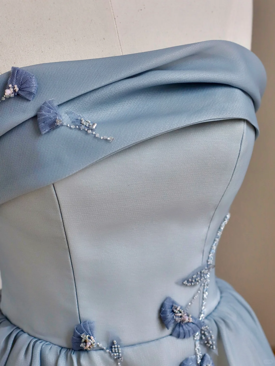 Elegant Glamour Ball Gown Strapless Blue 21st Birthday Dresses Party Gown Birthday Outfits Birthday Dress For Women DP1528