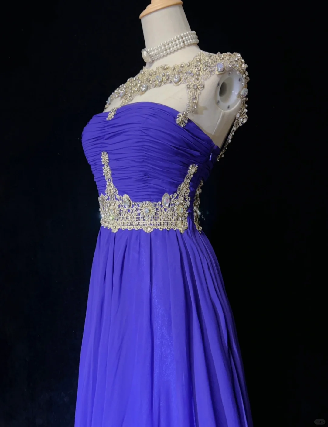 Elegant Glamour A Line Royal Blue Chiffon Long Prom Dress Party Dress Evening Dresses DP1686