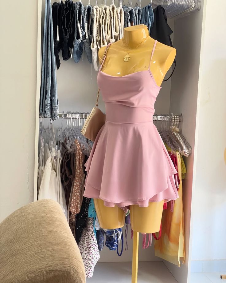 Cute A line Spaghetti Straps Short Summer Satin Birthday Dress Hoco Dress Birthday Outfit 18th Birthday Mini Cocktail Dresses DP1842