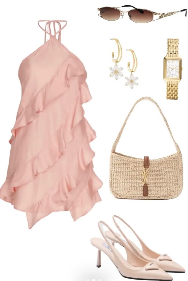 Cute A line Halter Pink Summer Homecoming Dress Chiffon Hoco Dress Mini 18th Birthday Outfit Cocktail Dresses DP1944