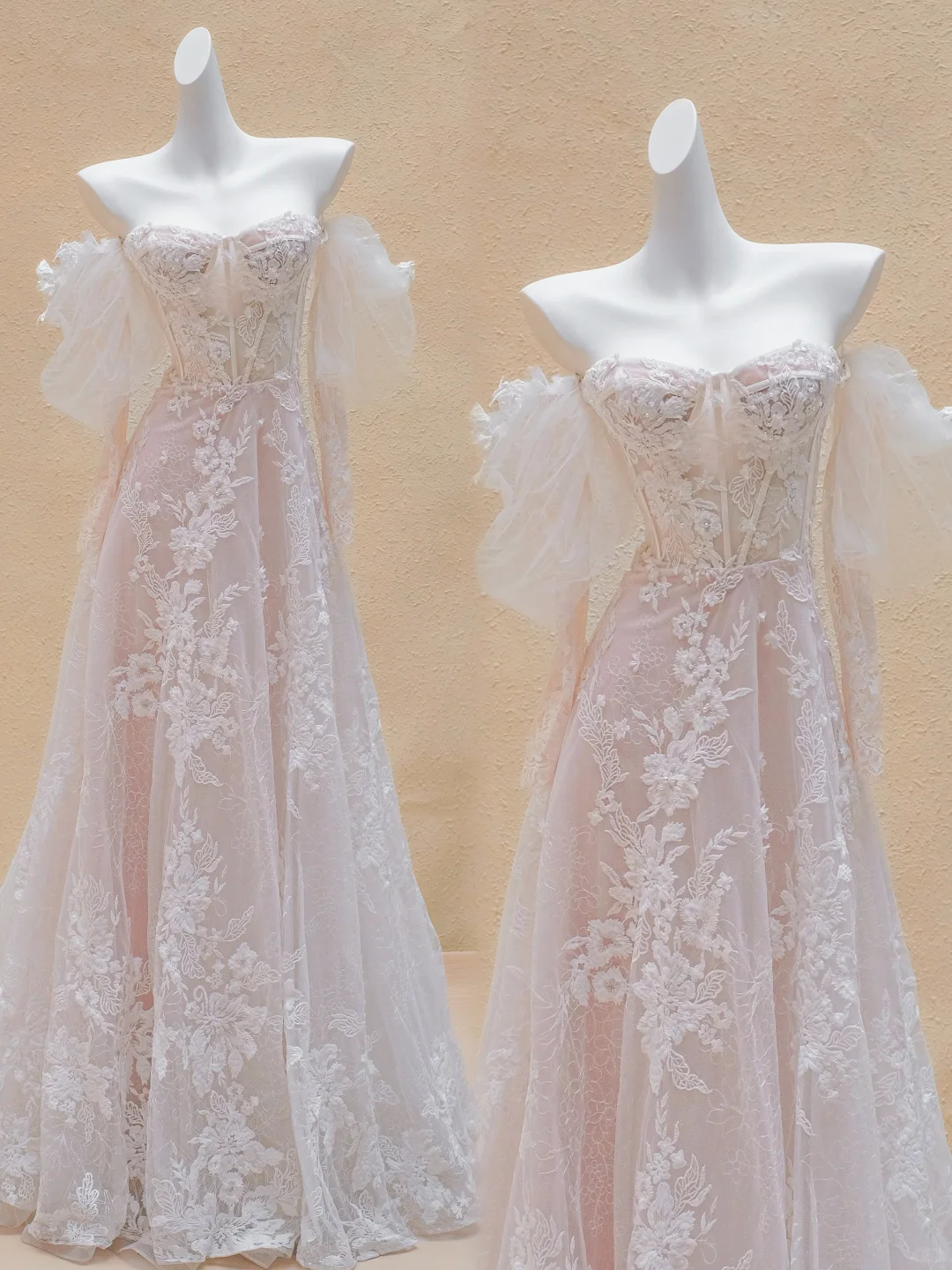 Modest Wedding Dress Ball Gown Off The Shoulder Tulle Lace Long Wedding Dresses Brides Dress Bridal Gowns DP1995