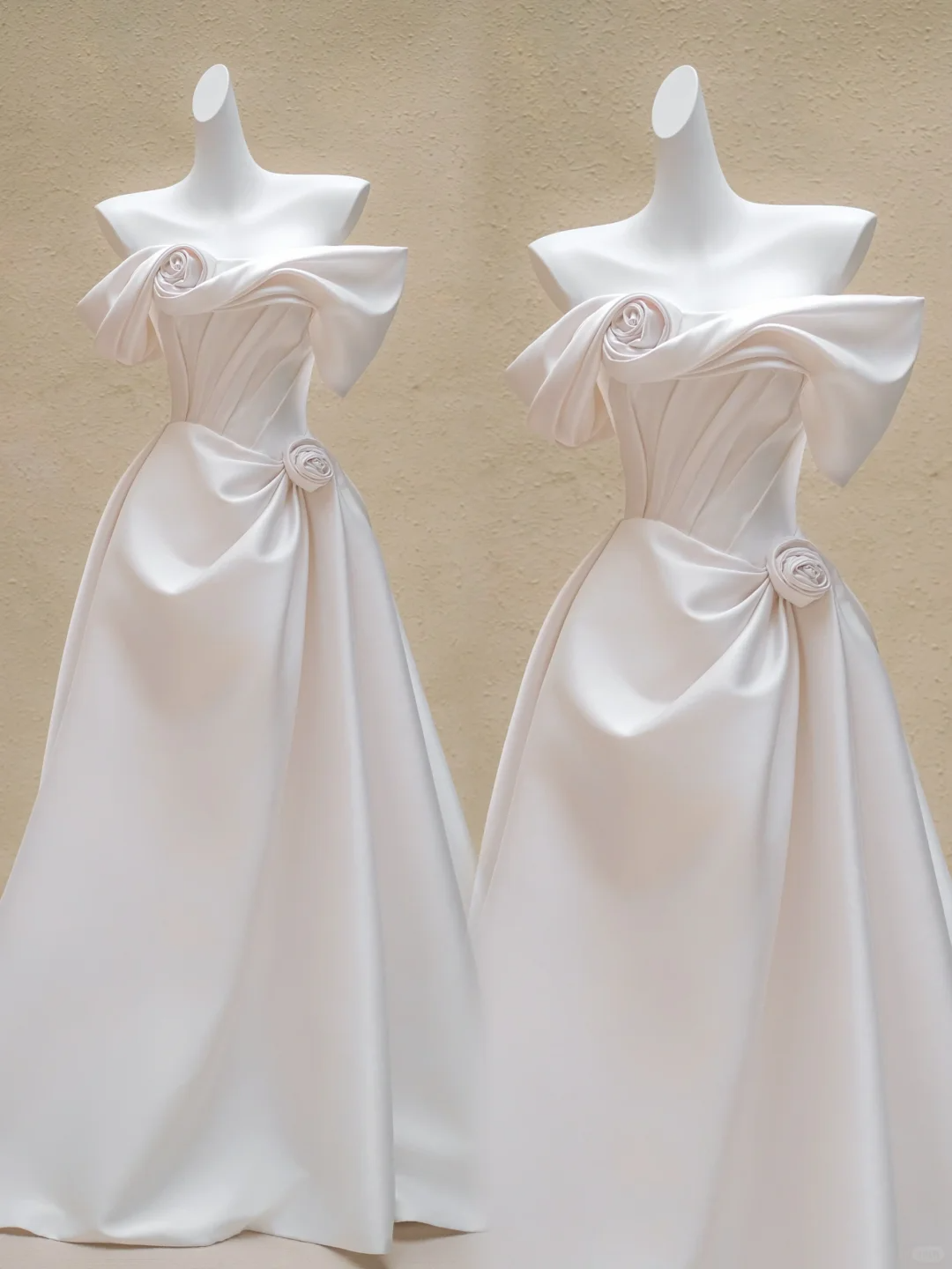 Modest Wedding Dress Ball Gown Off The Shoulder Floral Satin Long Wedding Dresses Brides Dress Bridal Gowns DP2011