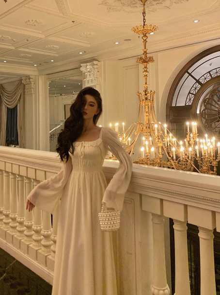 Sexy A Line White Square Chiffon 21st Birthday Dress Party Gown Birthday Outfits Birthday Dress Ideas For Women DP2307