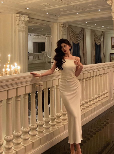 Classy Mermaid Off the Shoulder White 18th Birthday Dress Party Gown 21st Birthday Outfits Birthday Dress Ideas For Women DP610