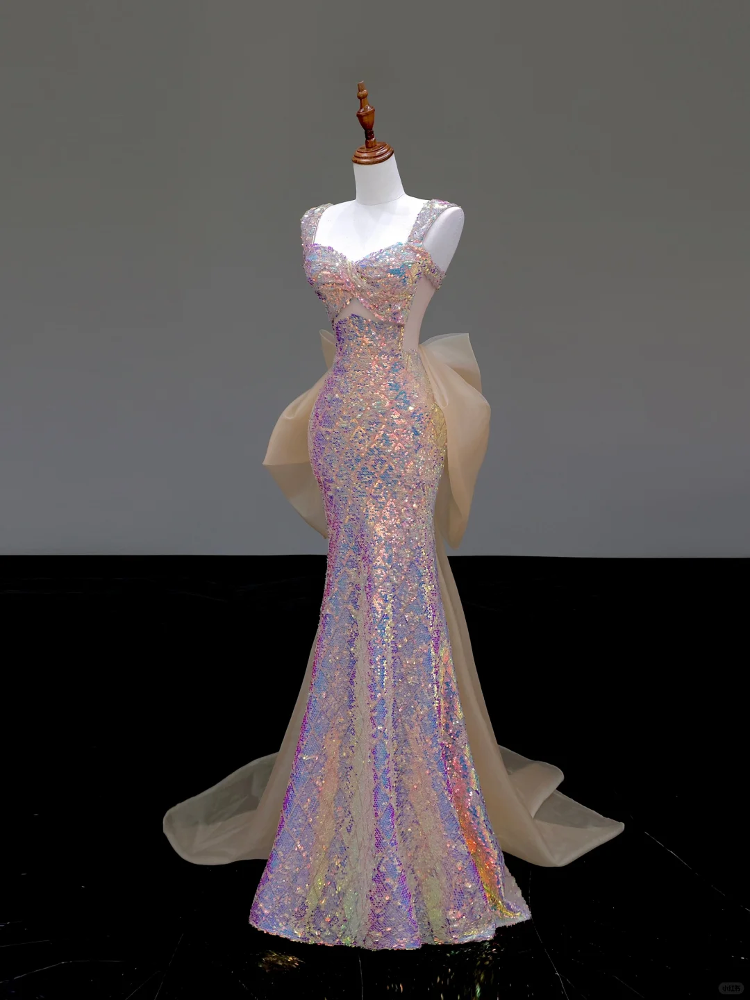 Pretty Mermaid Sweetheart Sequin Pink Long Prom Dress Party Dress Graduation Dresses DP860