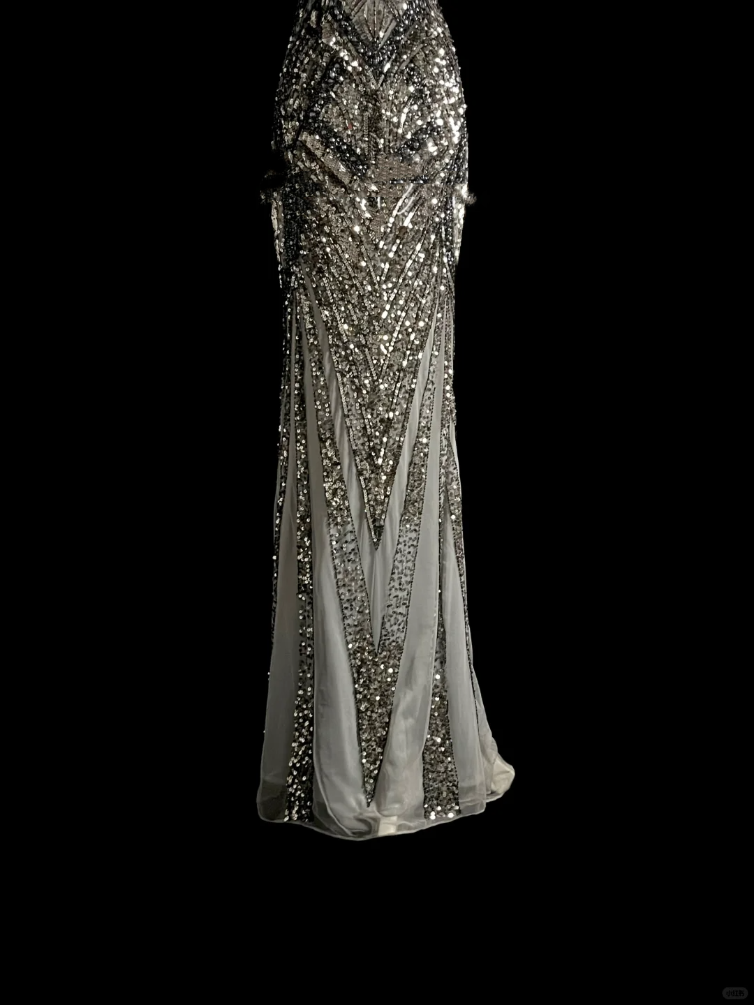 Elegant Glamour Mermaid V Neck Sequin Gray Backless Long Prom Dresses Party Dress Evening Dress DP910