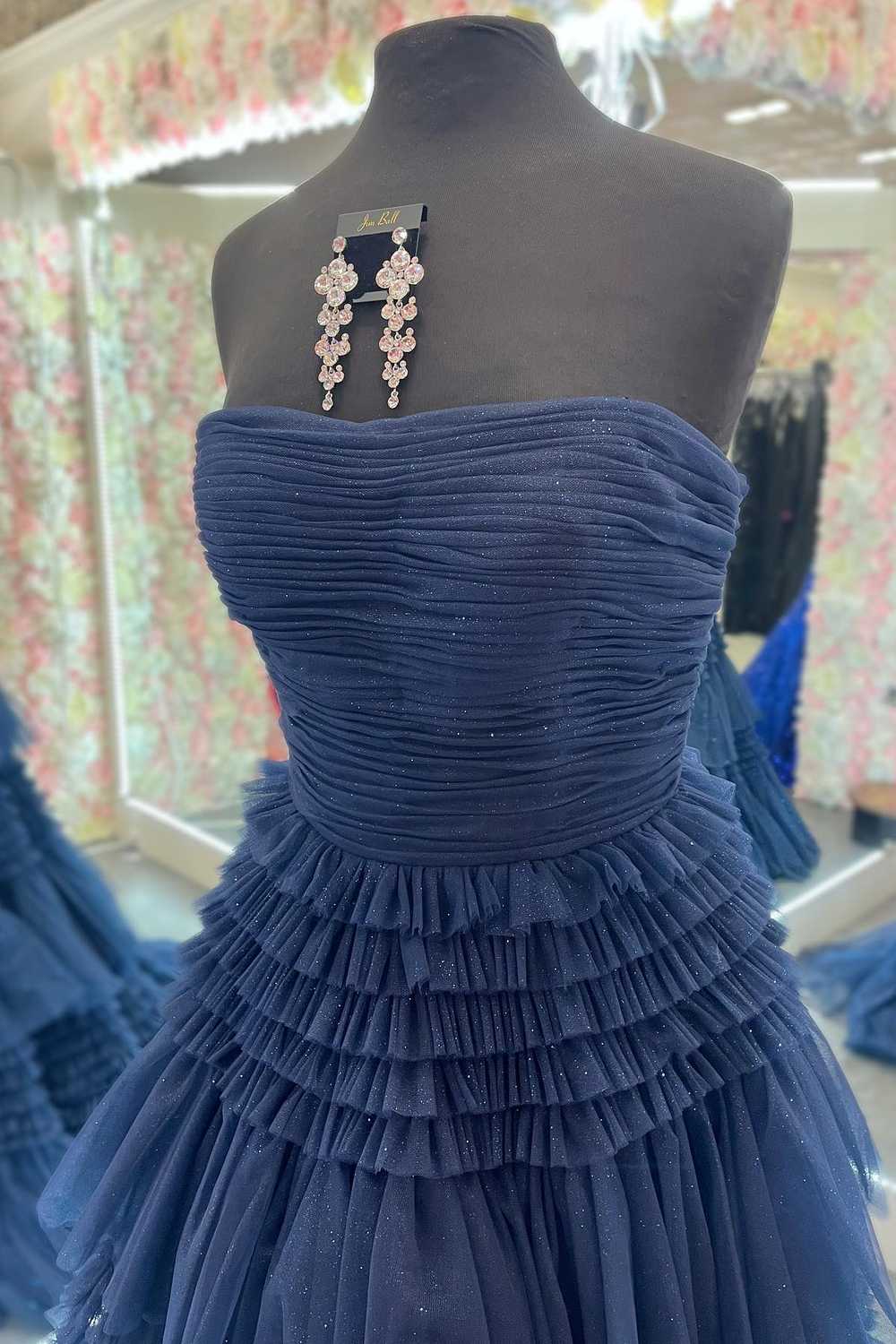 Fuchsia Sleeveless Pleated Evening Prom Dress