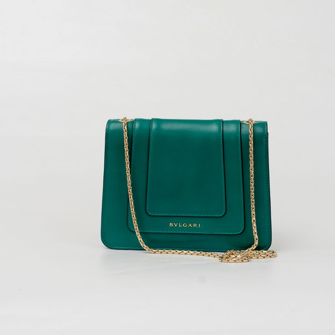 Bvlgari Mini Serpenti Flap Shoulder Bag