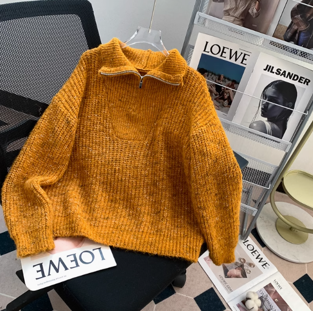 Half-zip turtleneck sweater ED01021