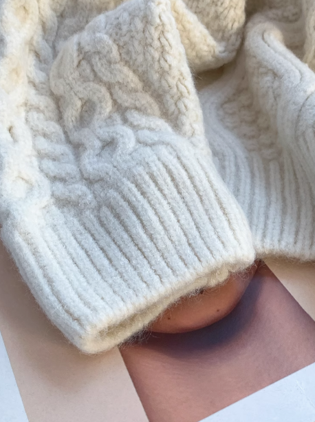 Super beautiful bow sweater coat for women autumn and winter new loose lazy style sweet knitted cardigan ED0106