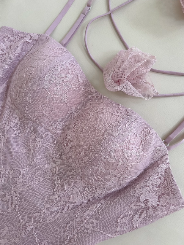 Light purple A-line spaghetti strap lace short prom dress, purple homecoming dress ED01155