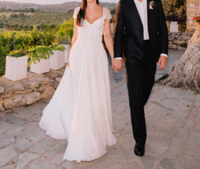 Elegant White A-Line Long Prom Dress Enchanted Chiffon Wedding Dress ED01511