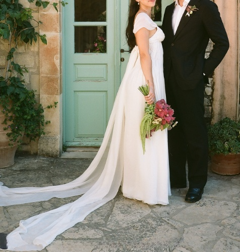 Elegant White A-Line Long Prom Dress Enchanted Chiffon Wedding Dress ED01511