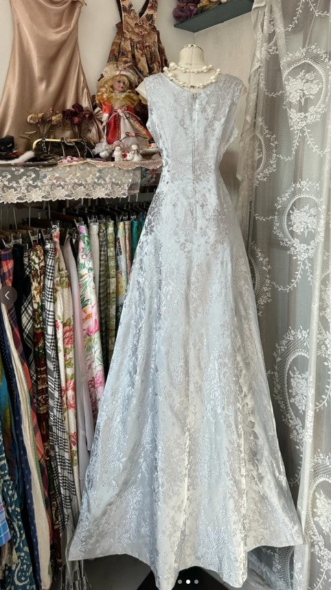 Simple A-Line Satin Long Prom Dress ED01593