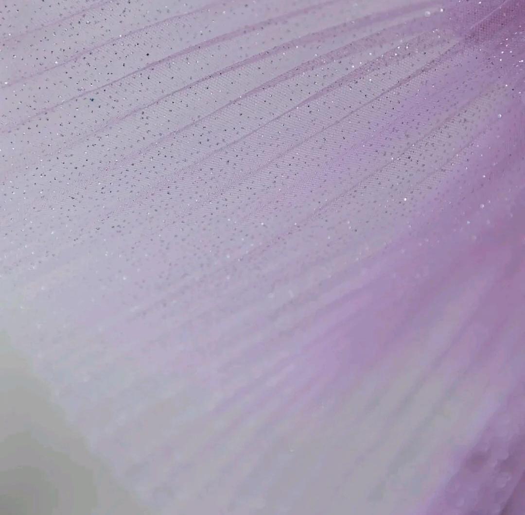 Gradient Purple A-Line Spaghetti Strap Tulle Sequin Long Prom Dresses for Birthday&Graduation ED01672