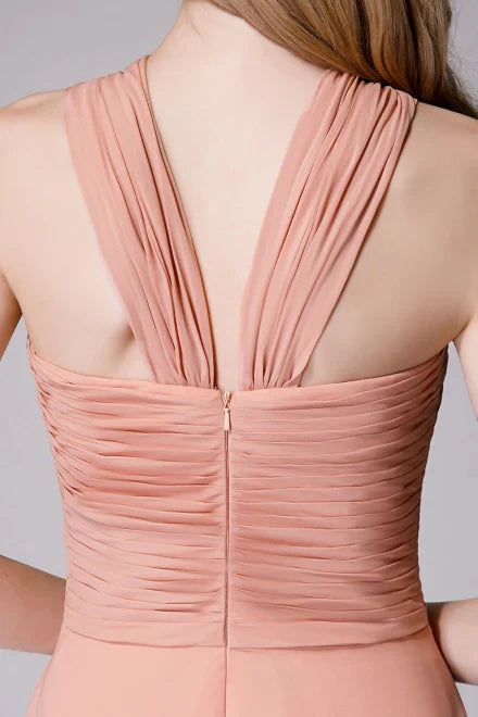 🩷Glam Blush Pink Prom & Wedding Dress-Sweet 16 Chiffon Evening Gown for Graduation & Quinceanera ED01931