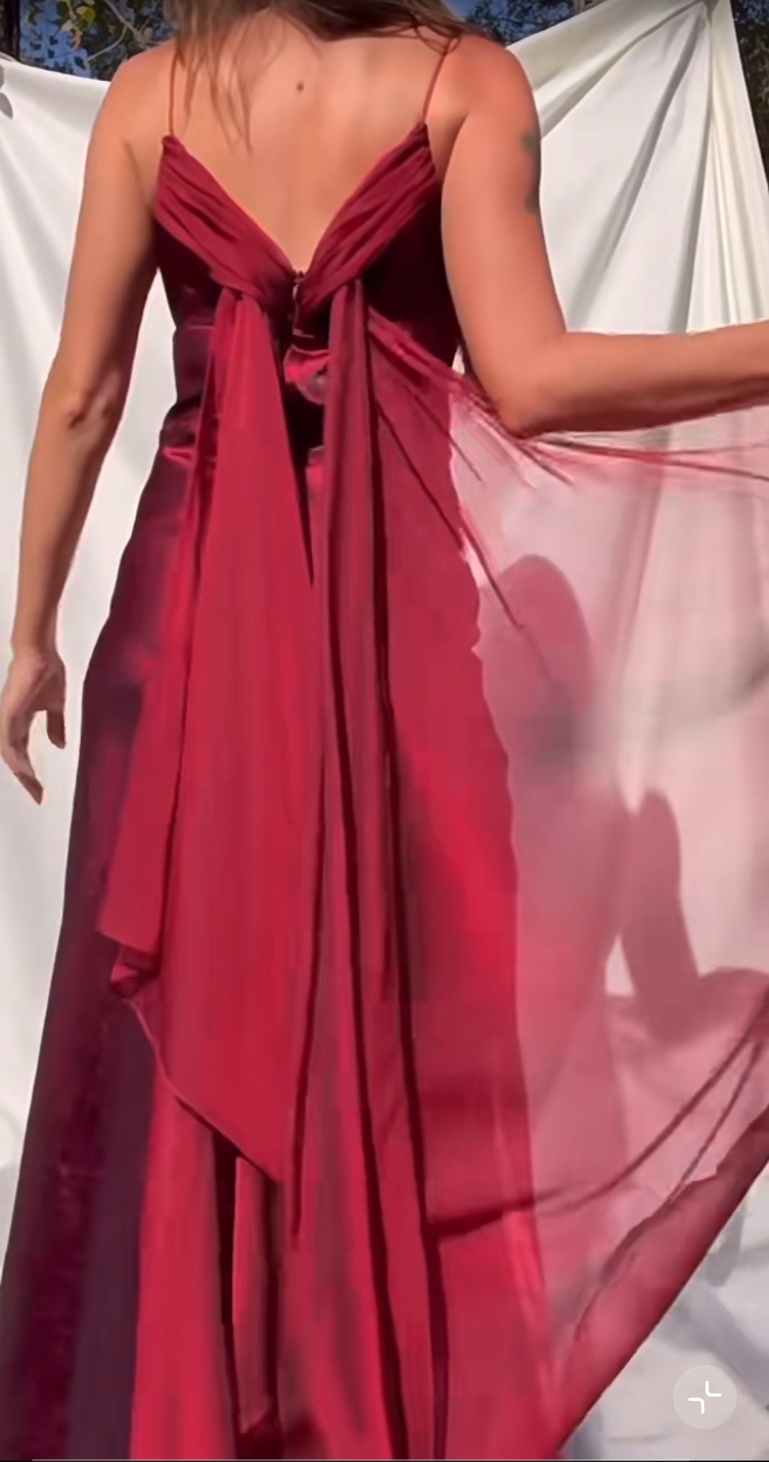 Royal Purple Satin Prom Dress Vintage Glam Evening Gown with Chiffon Ribbon ED1942