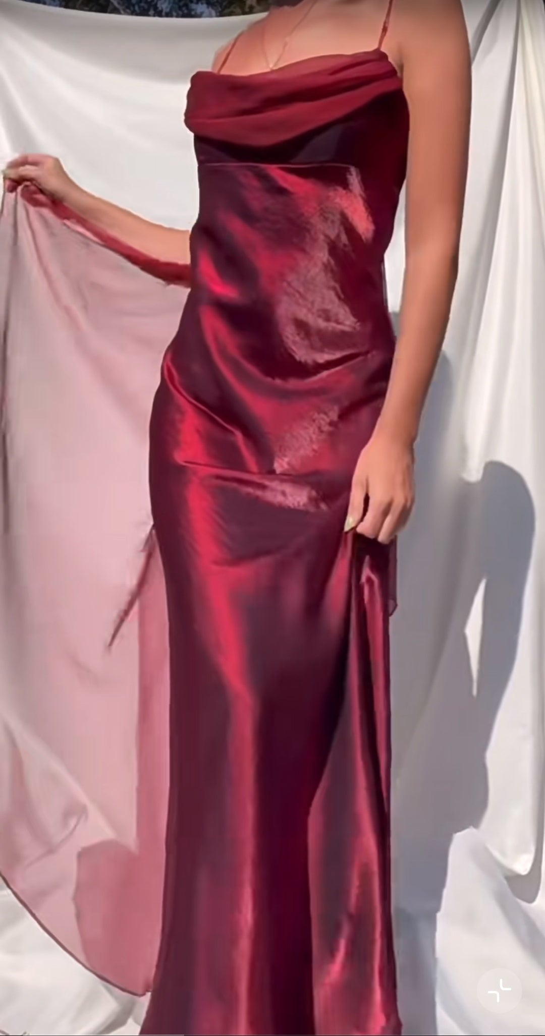 Royal Purple Satin Prom Dress Vintage Glam Evening Gown with Chiffon Ribbon ED1942