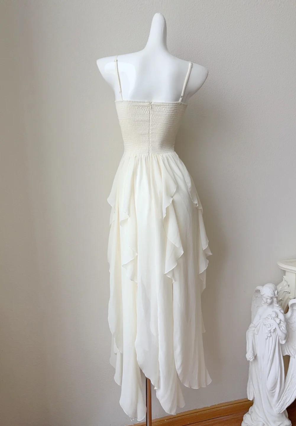 Fairytale Spaghetti Straps Chiffon A-Line Short Prom Dresses Birthday Party Dress ED02220