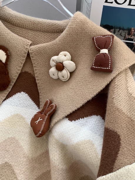 Cute and sweet bear long sleeve sweater ED0273